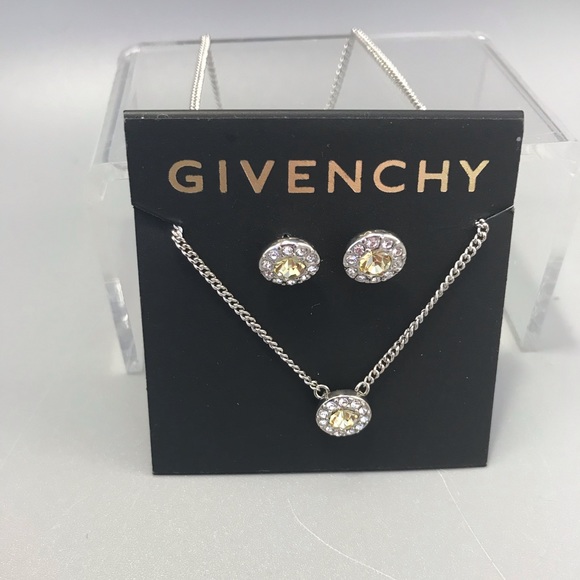 givenchy necklace and earring set